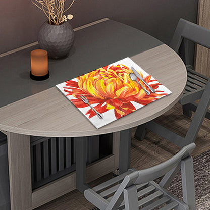 Watercolor Chrysanthemum Print Placemat