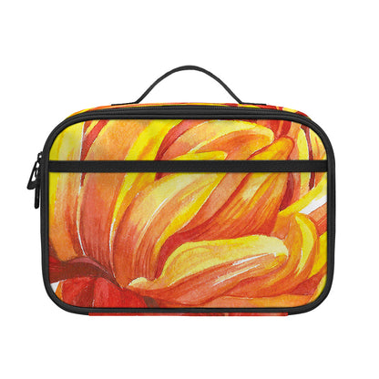 Watercolor Chrysanthemum Print Portable Lunch Bag