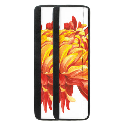 Watercolor Chrysanthemum Print Refrigerator Handle Covers