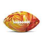 Watercolor Chrysanthemum Print Rugby Ball