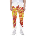 Watercolor Chrysanthemum Print Joggers