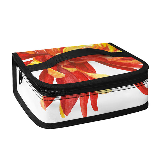 Watercolor Chrysanthemum Print Small Lunch Bag