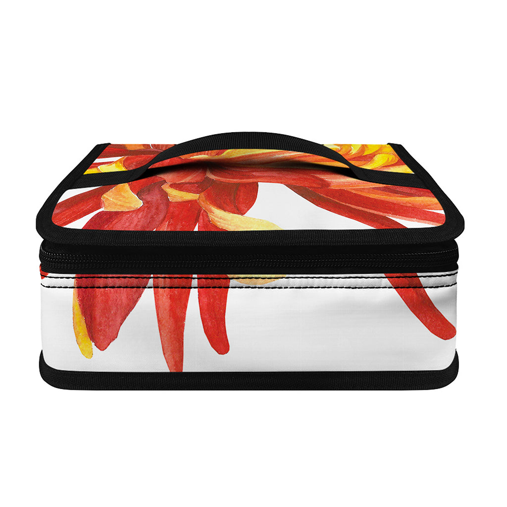 Watercolor Chrysanthemum Print Small Lunch Bag