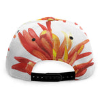 Watercolor Chrysanthemum Print Snapback Cap