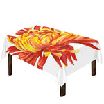 Watercolor Chrysanthemum Print Tablecloth