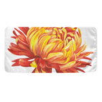 Watercolor Chrysanthemum Print Towel