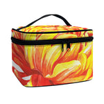 Watercolor Chrysanthemum Print Travel Makeup Bag