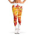 Watercolor Chrysanthemum Print Women's Leggings
