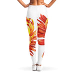 Watercolor Chrysanthemum Print Women's Leggings