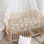 Watercolor Corgi Pattern Print Baby Crib Sheet