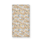 Watercolor Corgi Pattern Print Baby Crib Sheet