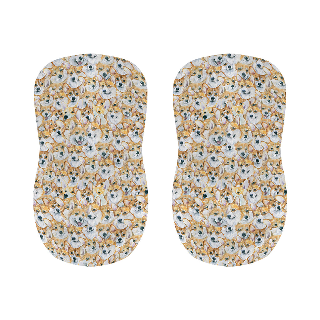 Watercolor Corgi Pattern Print Bar Stool Covers