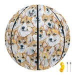 Watercolor Corgi Pattern Print Basketball
