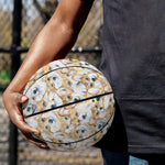 Watercolor Corgi Pattern Print Basketball