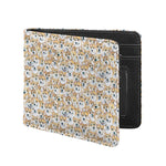 Watercolor Corgi Pattern Print Bifold Wallet