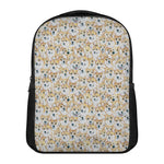 Watercolor Corgi Pattern Print Casual Backpack