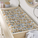 Watercolor Corgi Pattern Print Changing Pad Cover