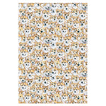 Watercolor Corgi Pattern Print Curtain