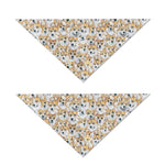 Watercolor Corgi Pattern Print Dog Bandana