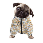Watercolor Corgi Pattern Print Dog Zip Up Jacket