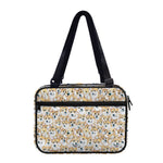 Watercolor Corgi Pattern Print Double Strap Bible Bag