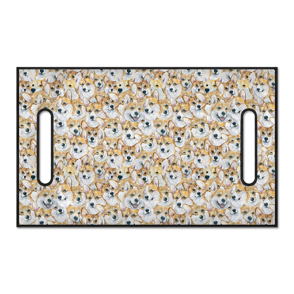 Watercolor Corgi Pattern Print Golf Cart Seat Cover