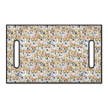 Watercolor Corgi Pattern Print Golf Cart Seat Cover