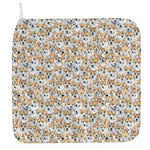 Watercolor Corgi Pattern Print Hand Towel