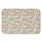 Watercolor Corgi Pattern Print Indoor Door Mat