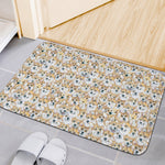 Watercolor Corgi Pattern Print Indoor Door Mat