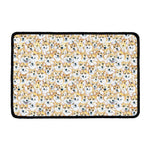 Watercolor Corgi Pattern Print Kitchen Mat