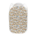 Watercolor Corgi Pattern Print Mesh Laundry Hamper