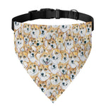 Watercolor Corgi Pattern Print Over The Collar Dog Bandana