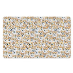 Watercolor Corgi Pattern Print Polyester Doormat