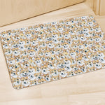 Watercolor Corgi Pattern Print Polyester Doormat