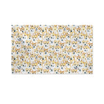Watercolor Corgi Pattern Print Polyester Flag