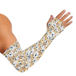 Watercolor Corgi Pattern Print Sun Protection Arm Sleeves