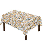 Watercolor Corgi Pattern Print Tablecloth