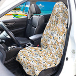 Watercolor Corgi Pattern Print Waterproof Car Seat Cover
