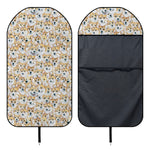 Watercolor Corgi Pattern Print Waterproof Car Seat Cover