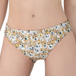 Watercolor Corgi Pattern Print Women's Panties