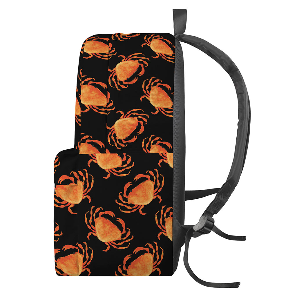 Watercolor Crab Pattern Print Backpack