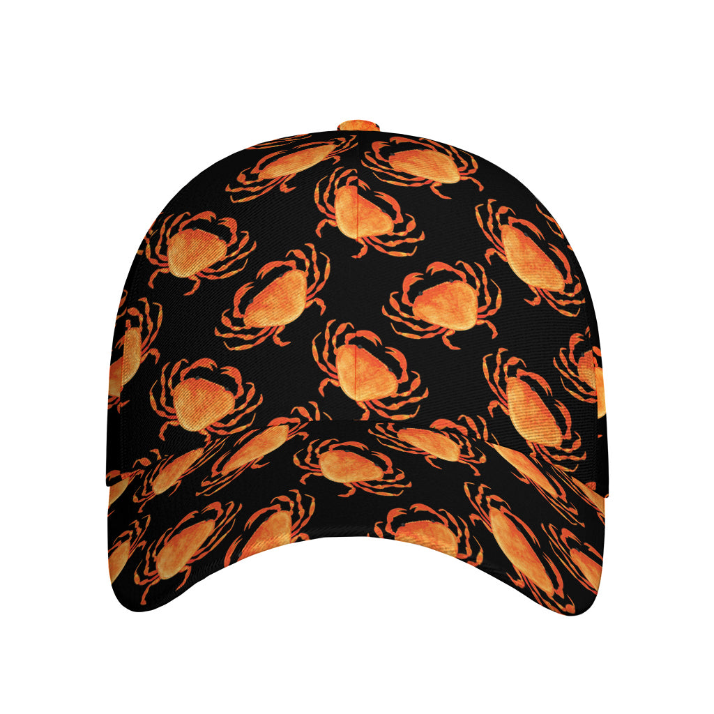 Watercolor Crab Pattern Print Baseball Cap