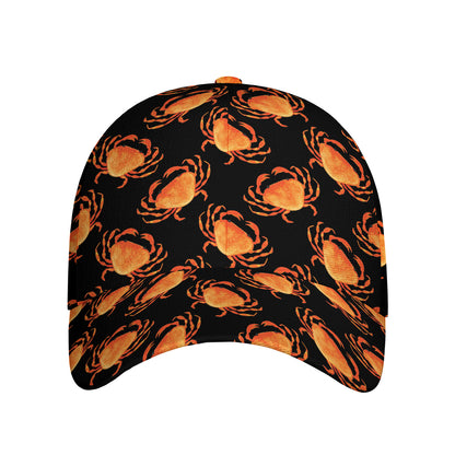 Watercolor Crab Pattern Print Baseball Cap