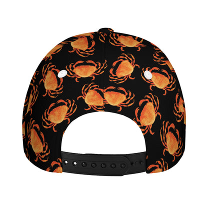 Watercolor Crab Pattern Print Baseball Cap