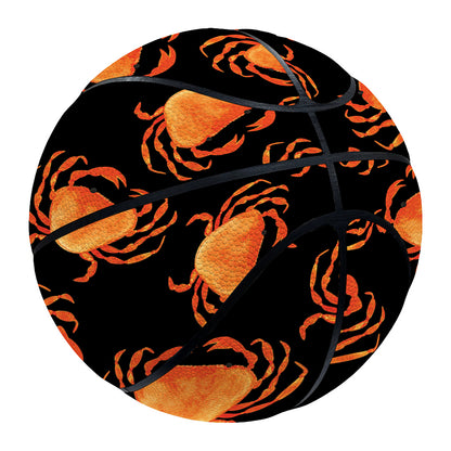 Watercolor Crab Pattern Print Basketball