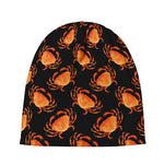 Watercolor Crab Pattern Print Beanie