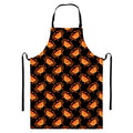 Watercolor Crab Pattern Print Bib Apron With Pocket