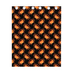 Watercolor Crab Pattern Print Curtain