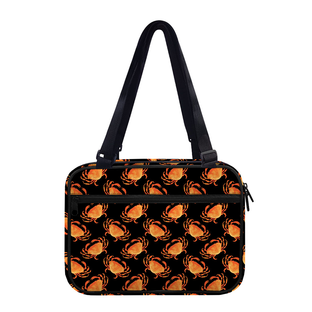 Watercolor Crab Pattern Print Double Strap Bible Bag